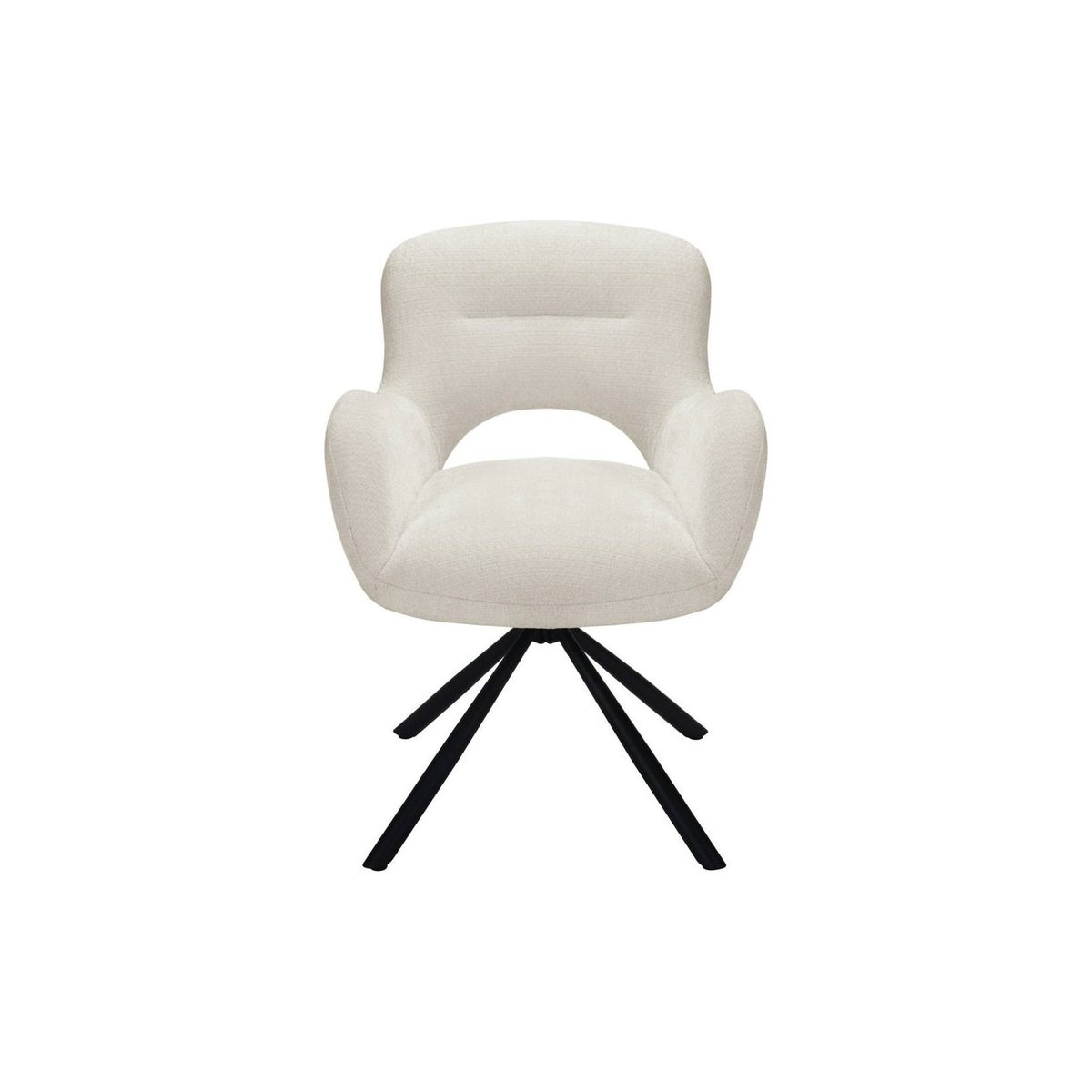 Chaise pivotante COZAL beige clair et noir, RECOLLECTION