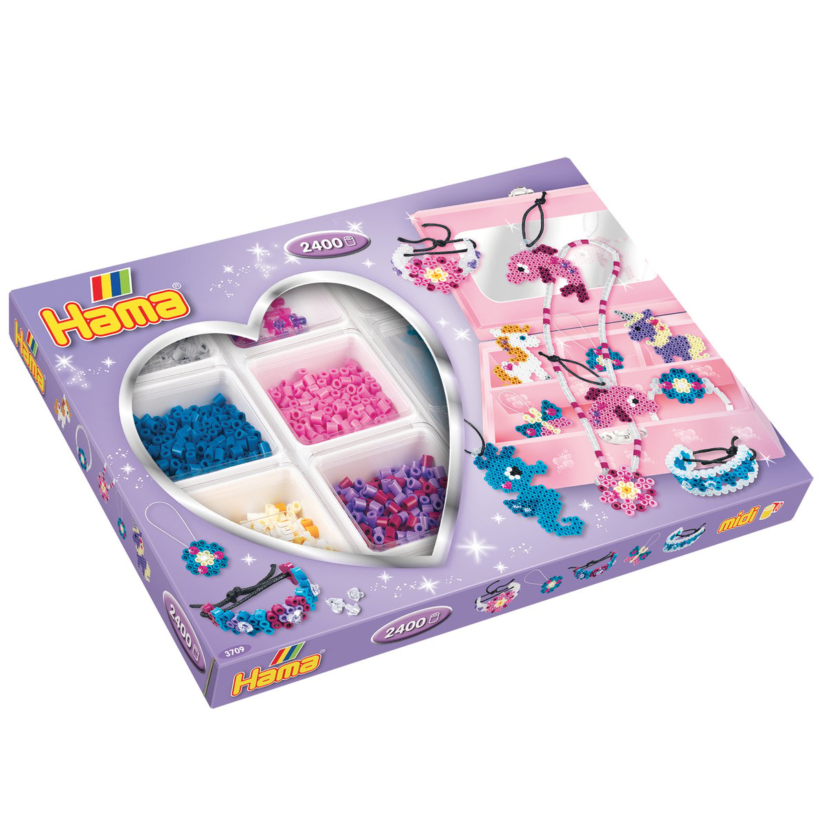 Midi boîte pm "la bijouterie" multicolore, HAMA