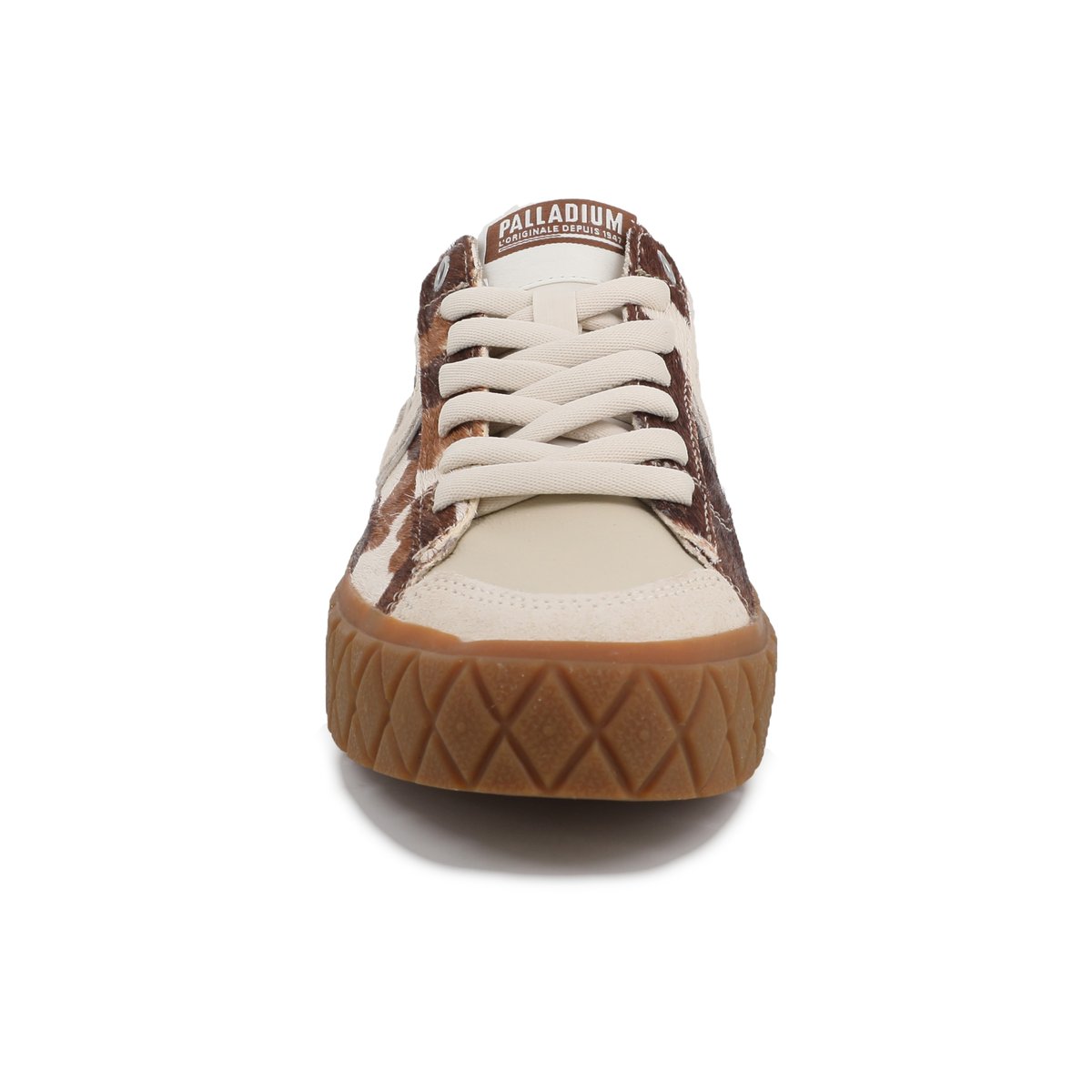 Baskets basses en cuir ACE LO MIX LTH WILD autres-pony/almond milk, PALLADIUM
