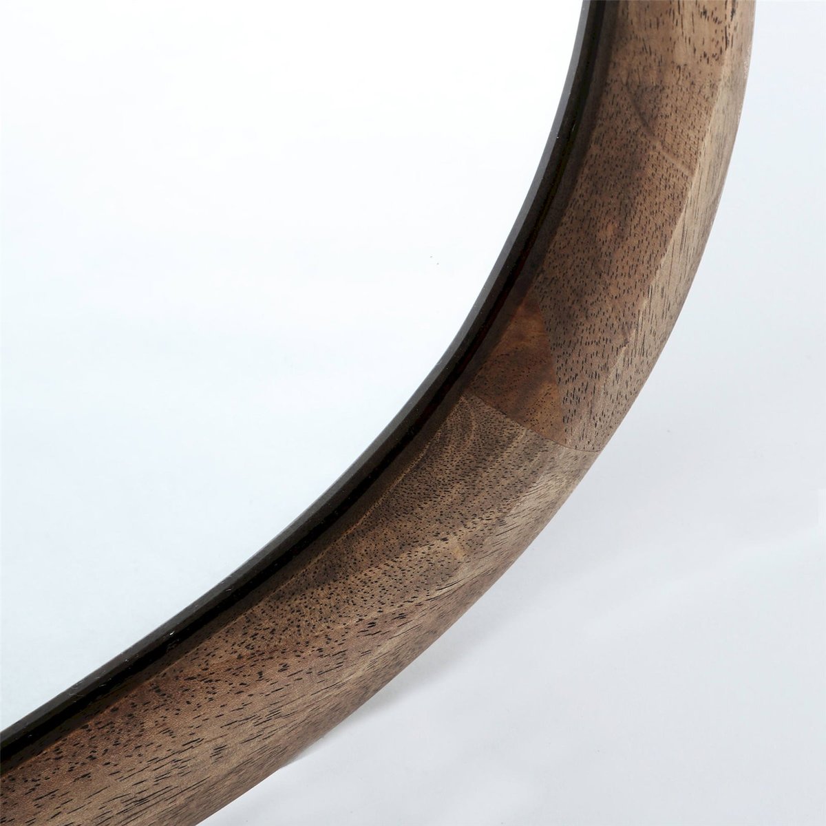 Miroir mural contemporain en bois marron bois naturel et clair, RECOLLECTION