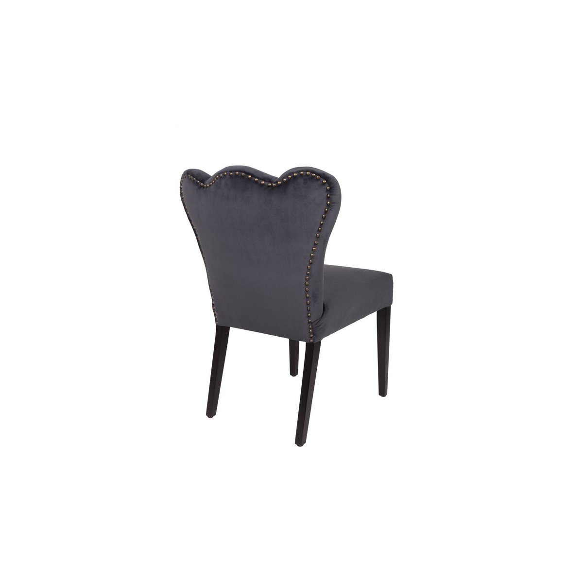 Chaise design en tissu, FAYE gris, BOITE A DESIGN