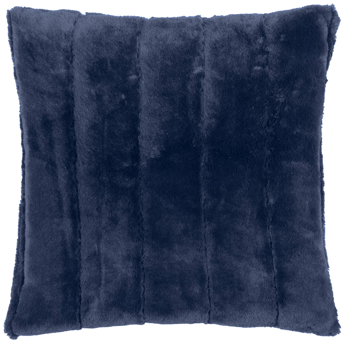 Empress Faux Fur Cushion 45x45cm navy, PAOLETTI