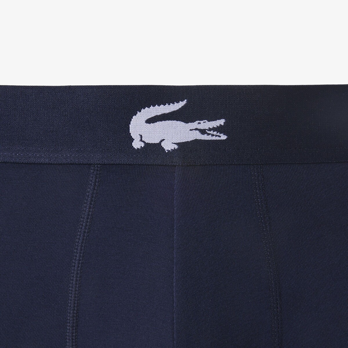 Lot de 3 boxers courts coton stretch bleu-bck, LACOSTE