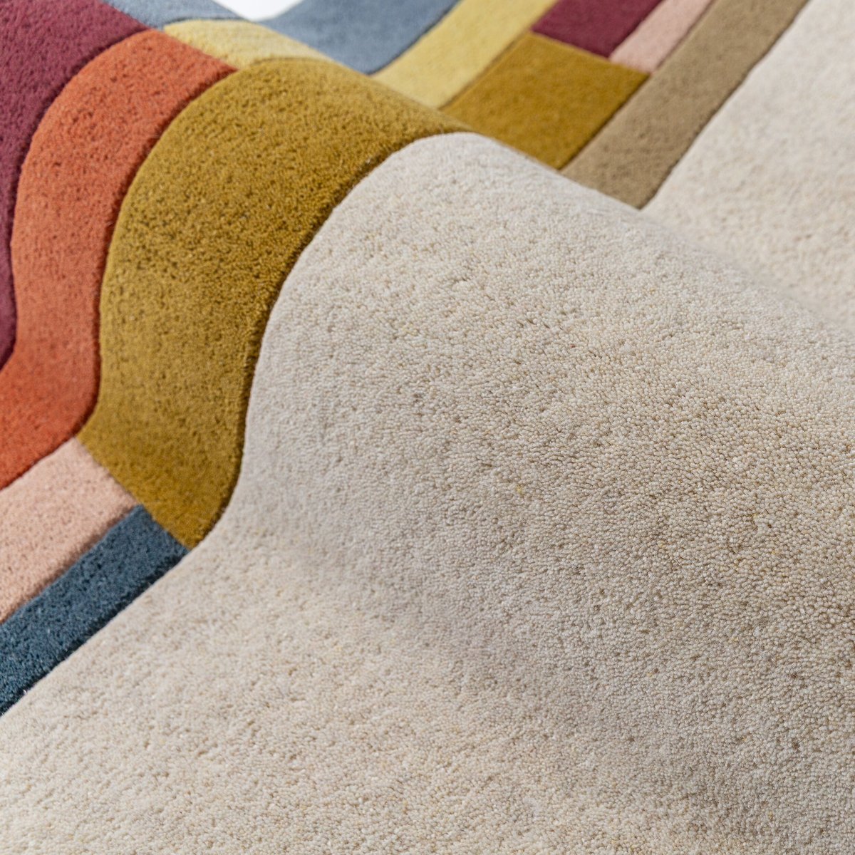 Tapis 100% laine EMRYC multicolore, FLAIR RUGS