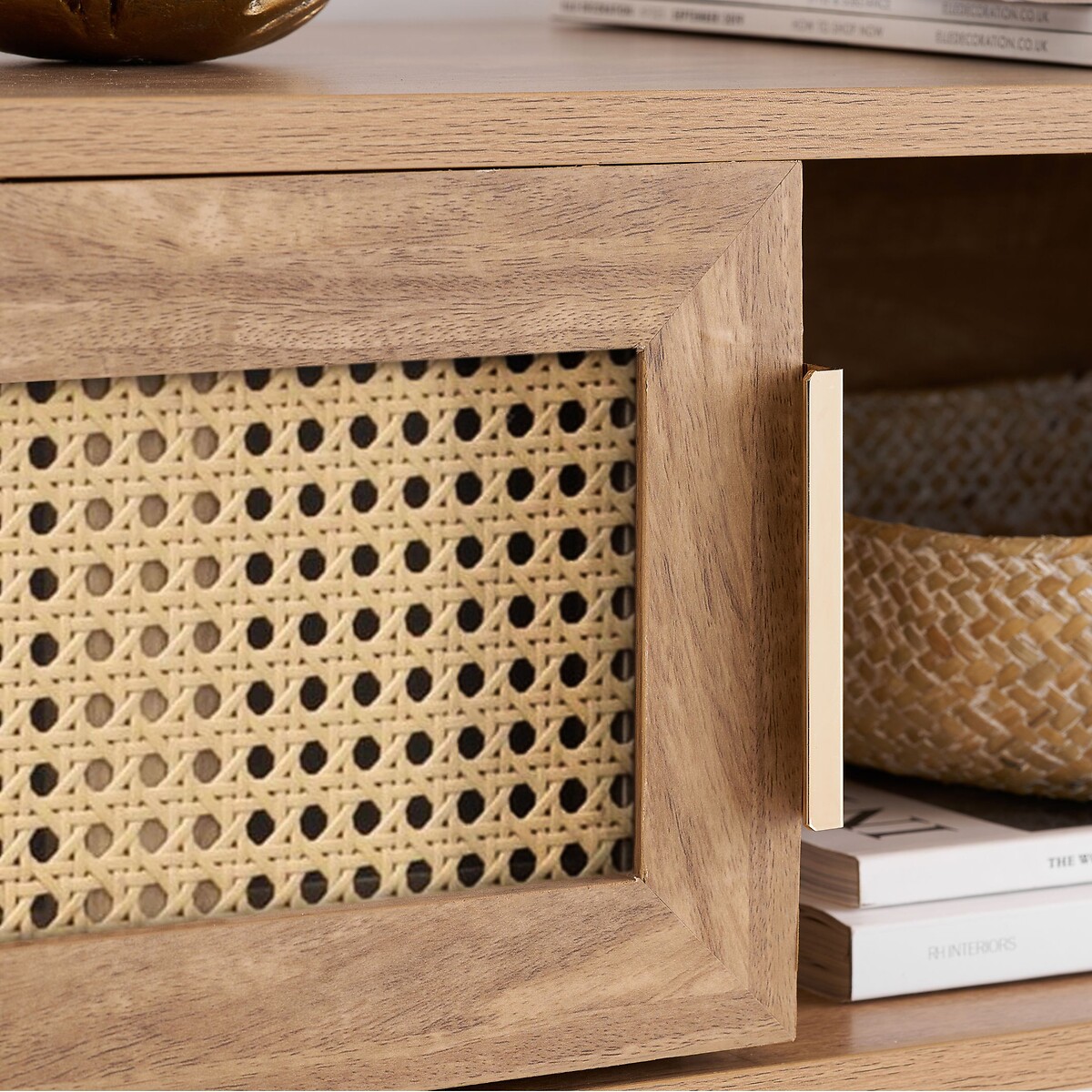 Naya Rattan Console Table natural oak, SO'HOME