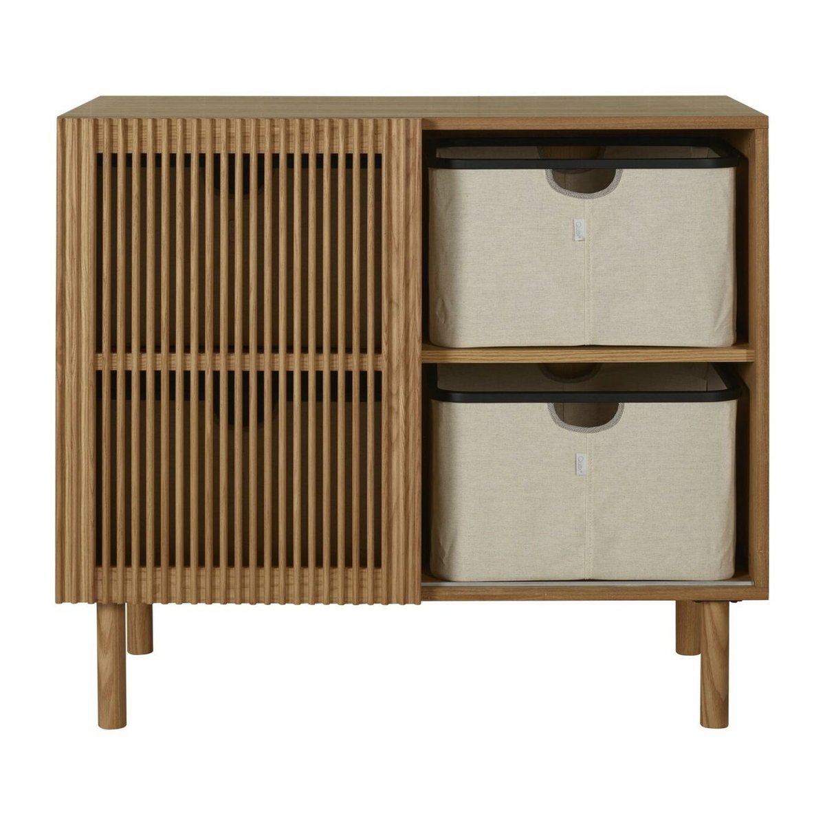 Commode 1 porte coulissante marron hai no ki, QUAX