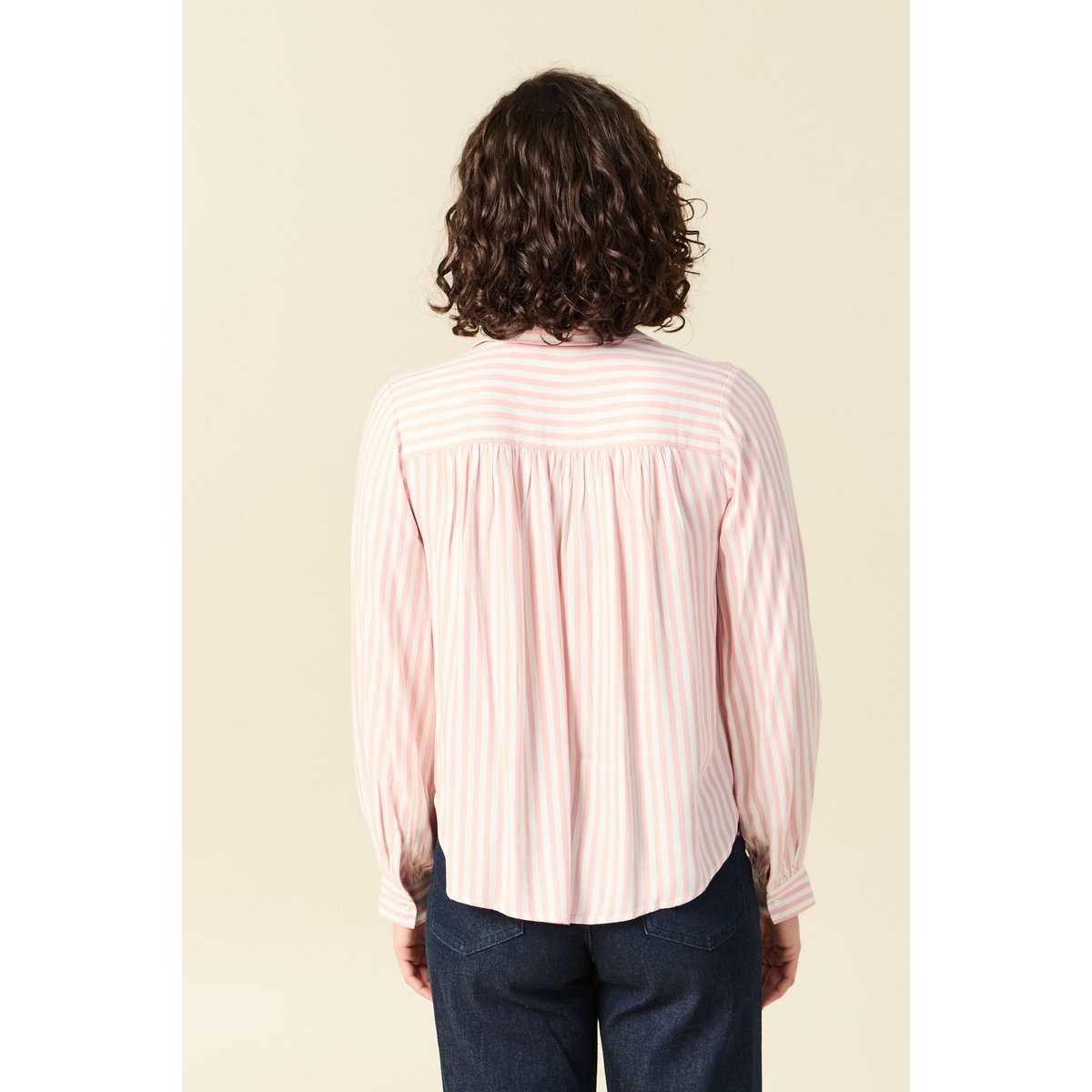 Blouse manches longues rose clair, BONOBO