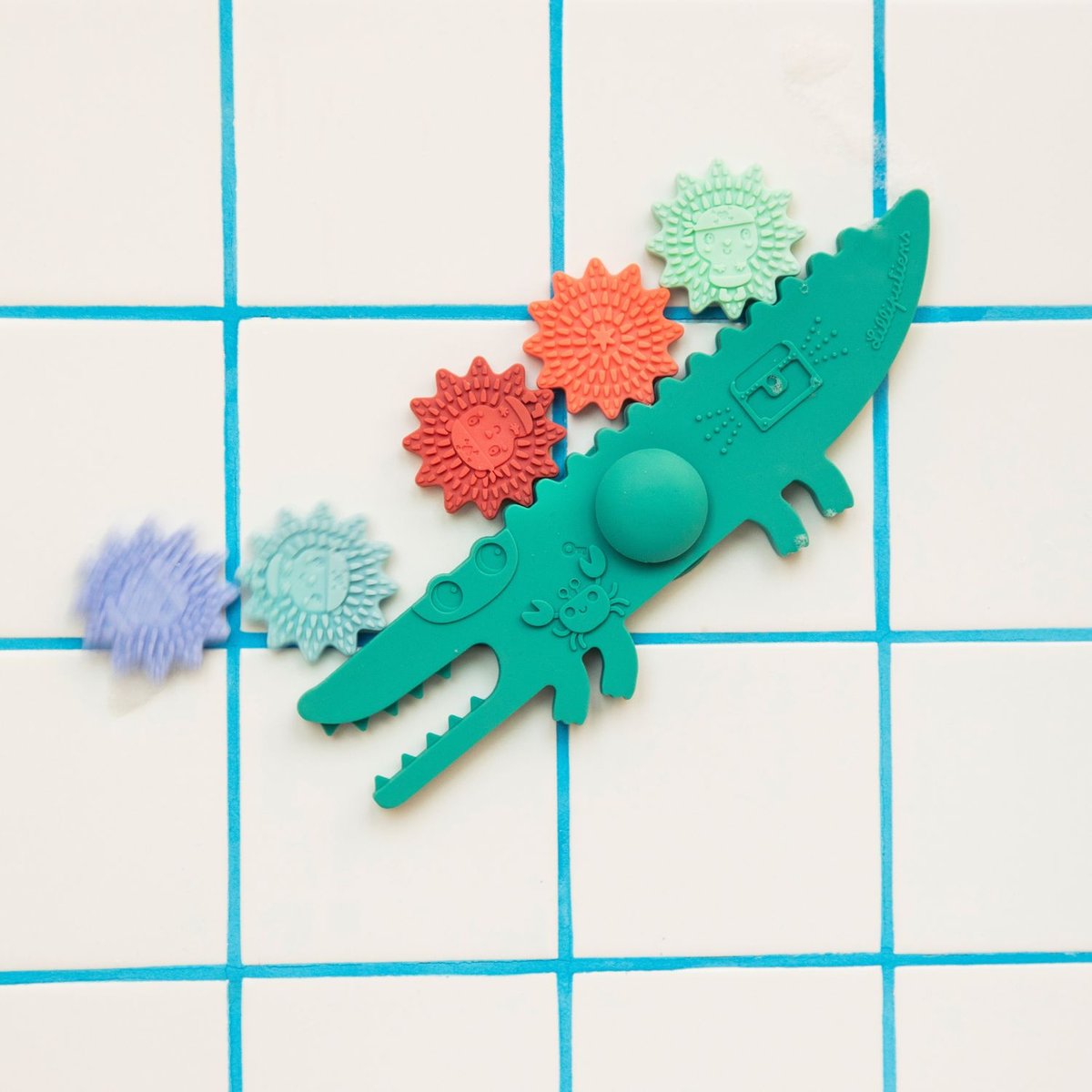 Balancier crocodile pour le bain multicolore, LILLIPUTIENS