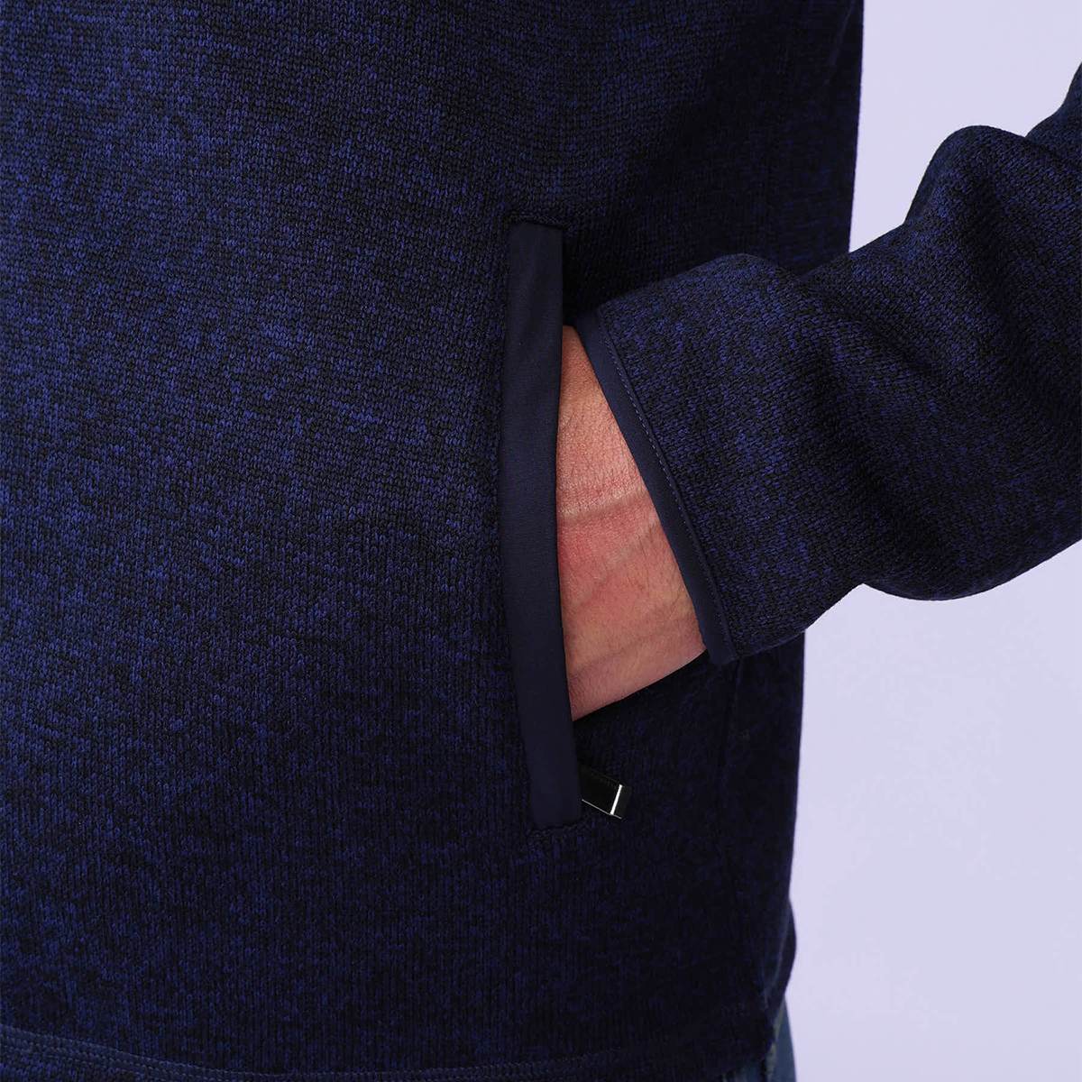 Polaire manches longues bleu marine, MISE AU GREEN