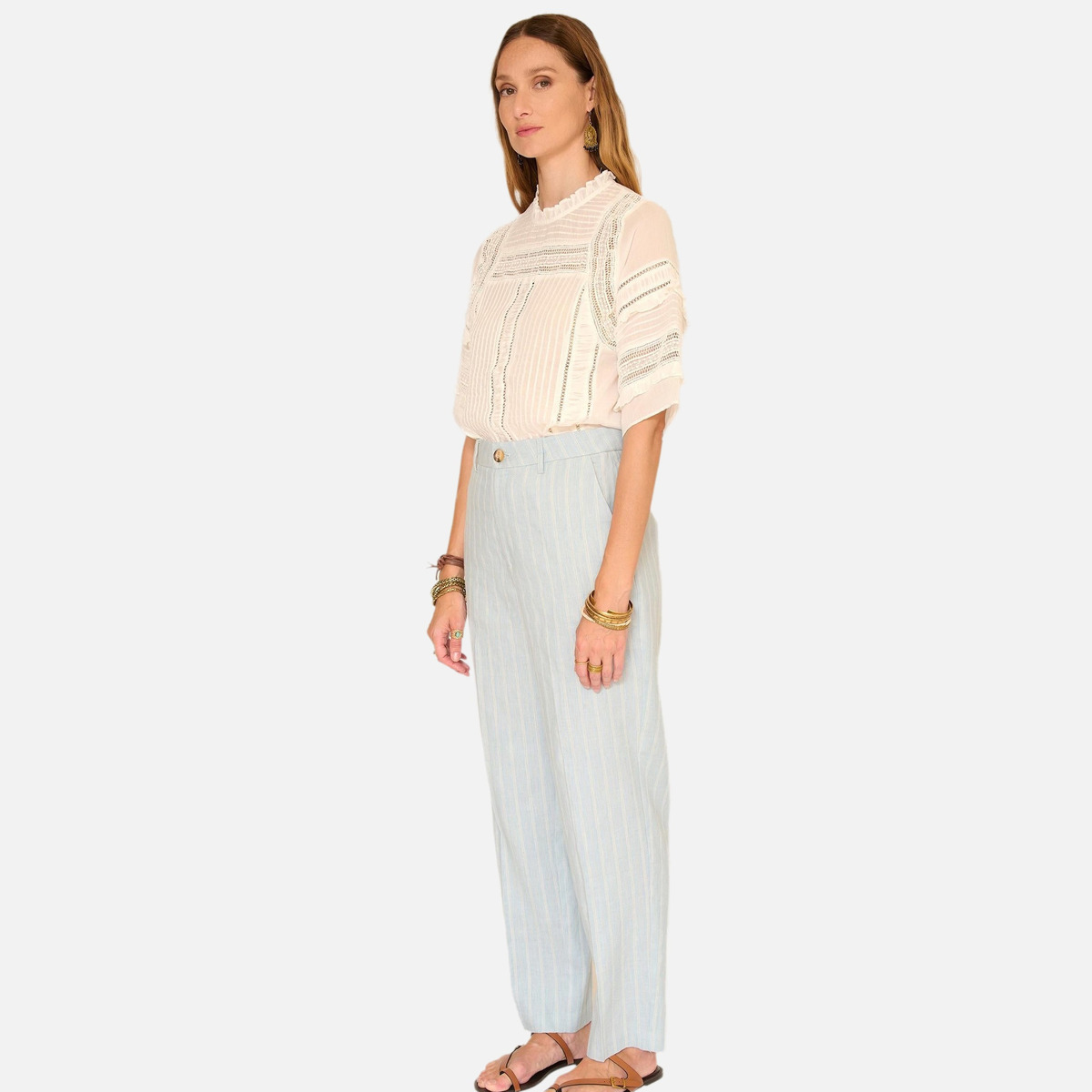 Pantalon PAGALI bleu ciel, MKT STUDIO
