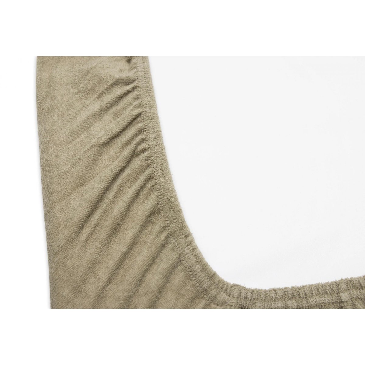 Lot de 2 housses matelas à langer éponge olive, JOLLEIN