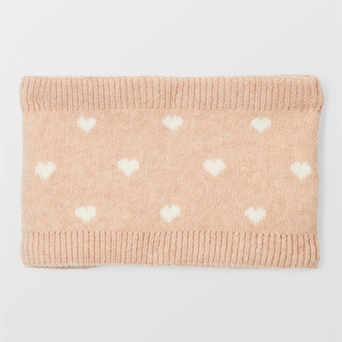 Cache cou en maille jacquard babyblush, BOUT'CHOU