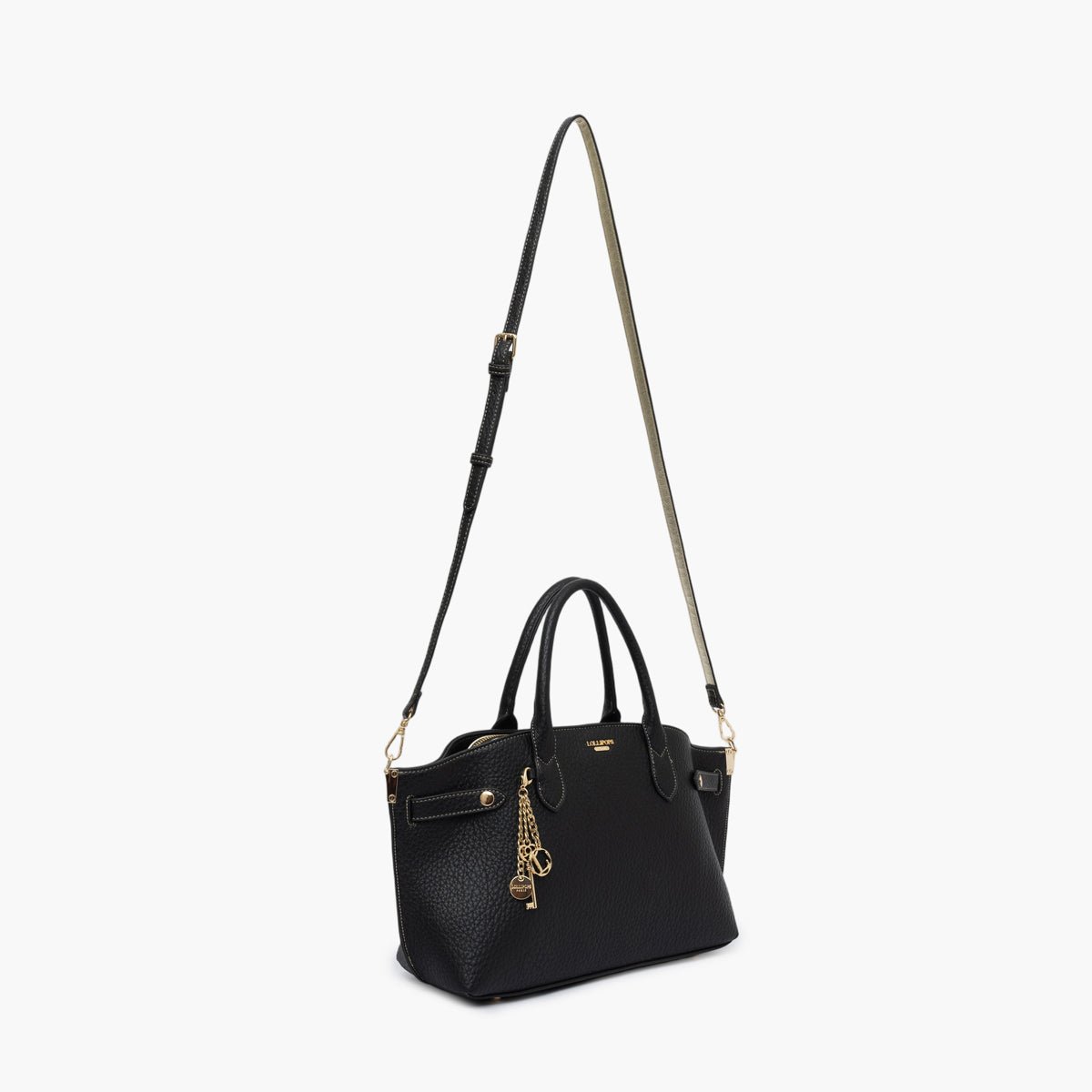 Sac shopper Todora M noir,doré, LOLLIPOPS
