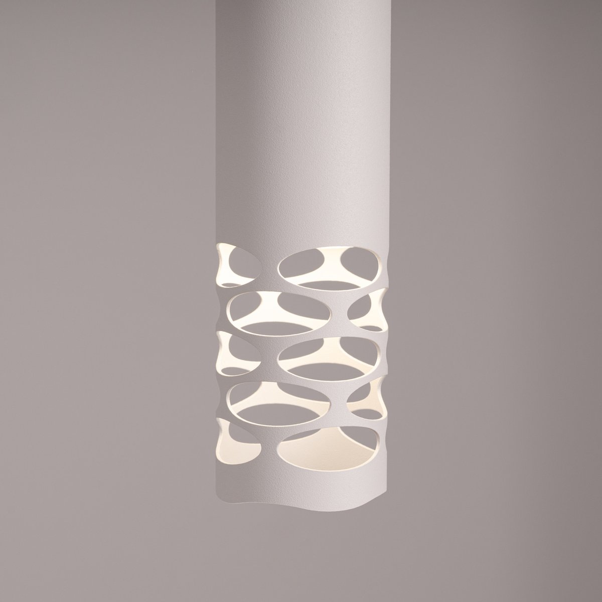 Suspension Acier Blanc GU10 1 Liro blanc, EDEN