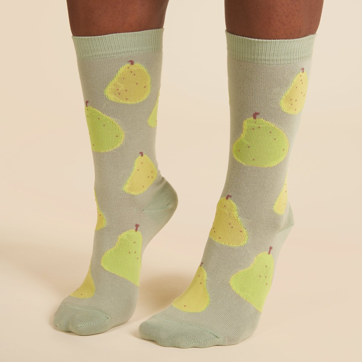 Chaussettes POIRE vert, COUCOU SUZETTE