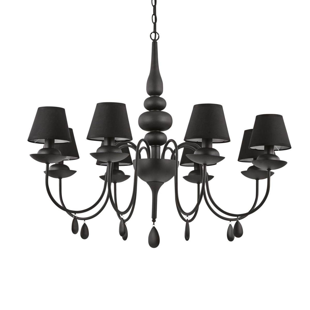 Lustre BLANCHE noir, IDEAL LUX