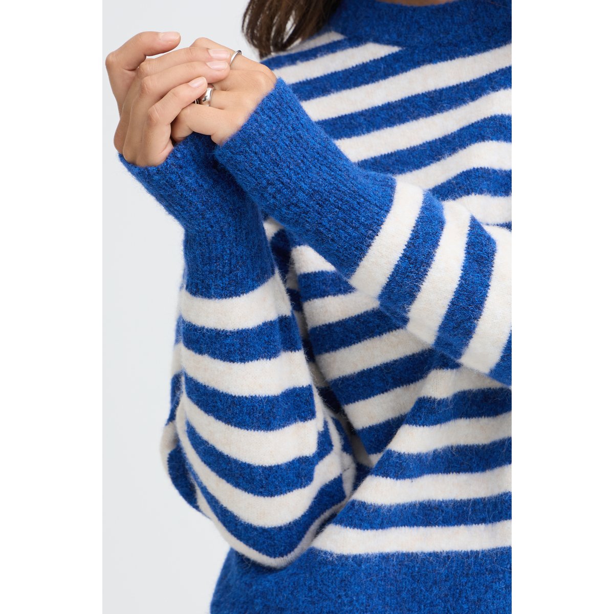 Á manches longues bleu blue depths mel. stripe, B.YOUNG