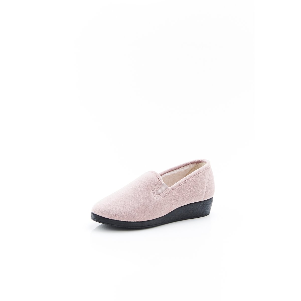 Chaussons Thermolactyl en velours marron taupe, DAMART