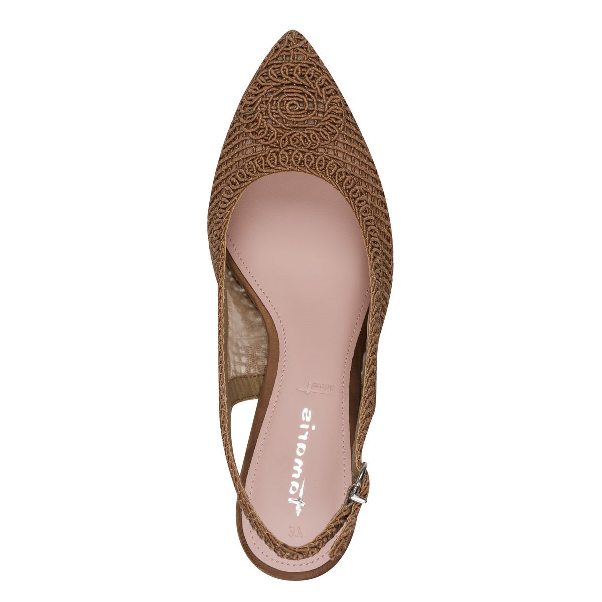 escarpin en boucle marron, TAMARIS