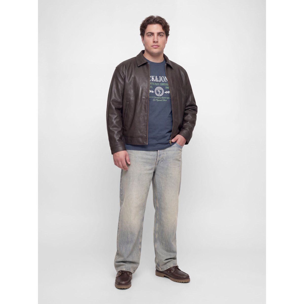 T-Shirt grise - odyssey gray 1, JACK & JONES