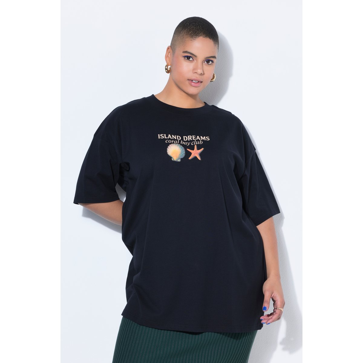 T-shirt oversize, imprimé pâtisserie noir, STUDIO UNTOLD