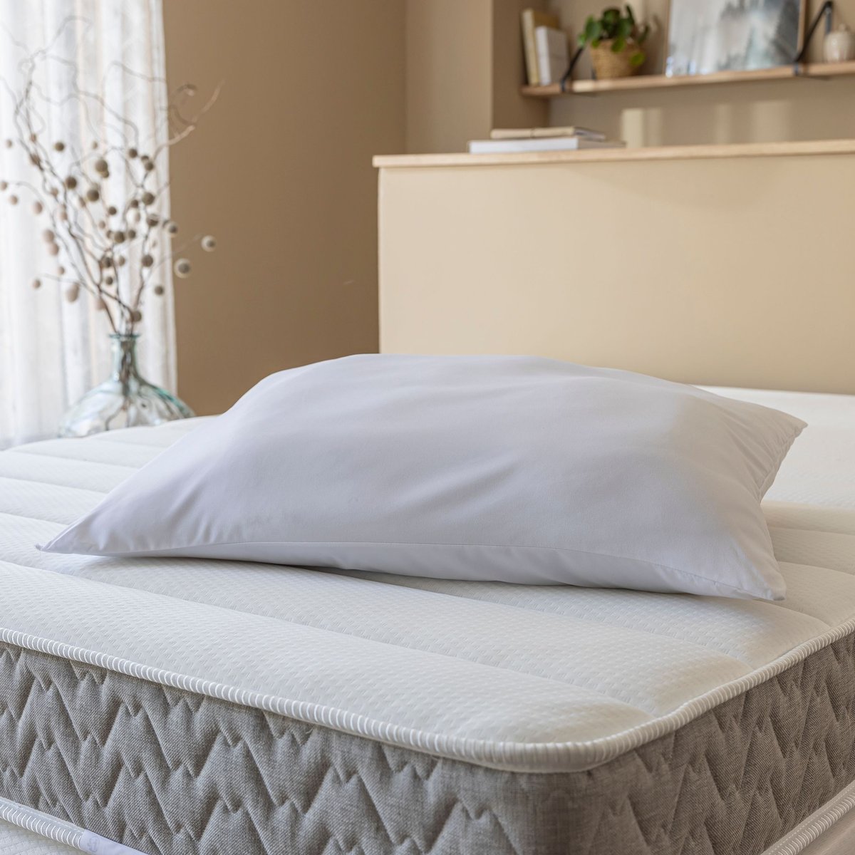 Pack couette 4 saisons et oreiller moelleux blanc, TERRE DE NUIT