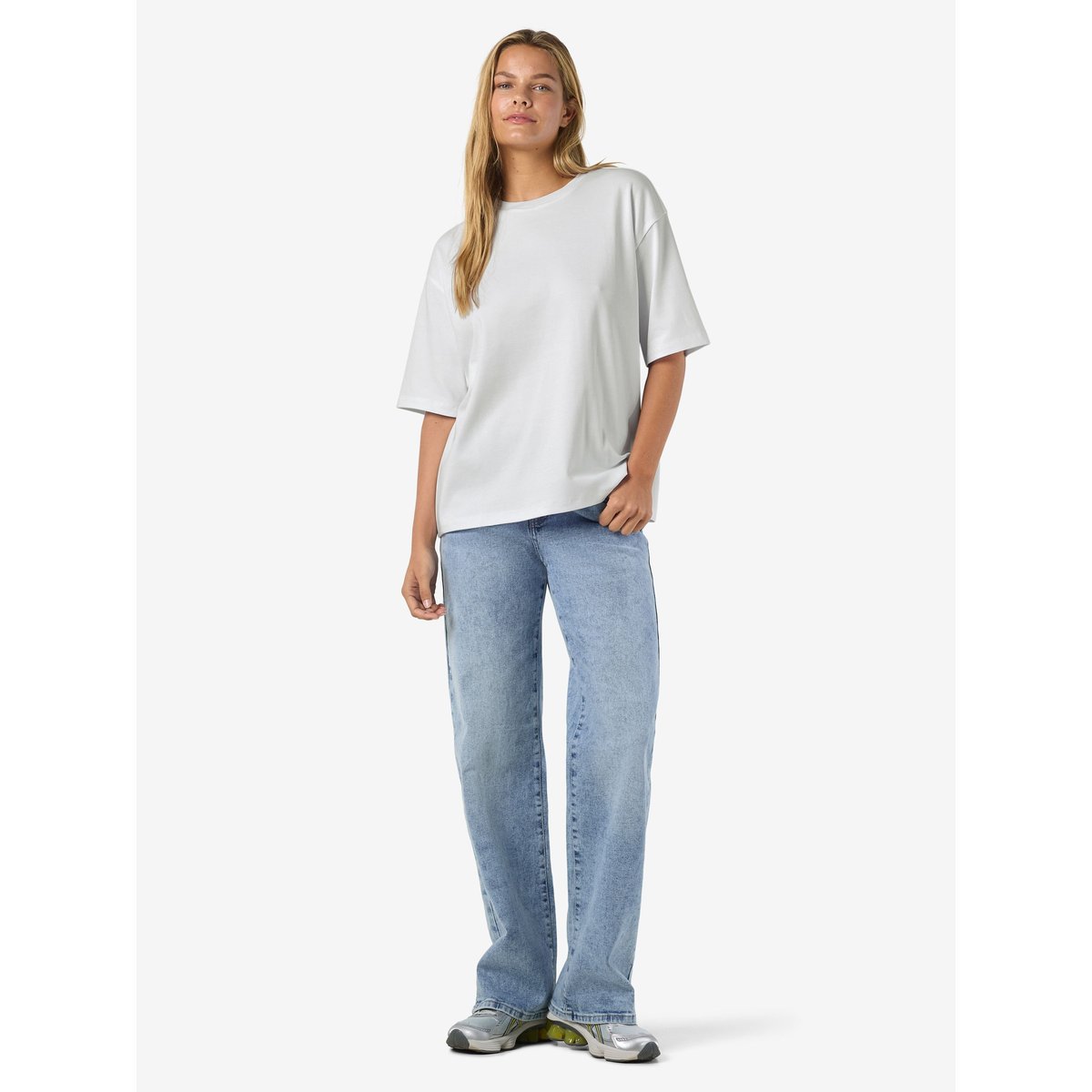 T-Shirt bright white, NOISY MAY