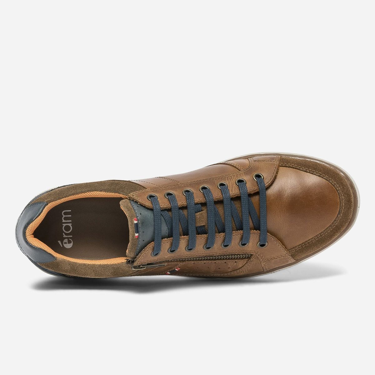 Basket en cuir MAHBI cognac, ERAM