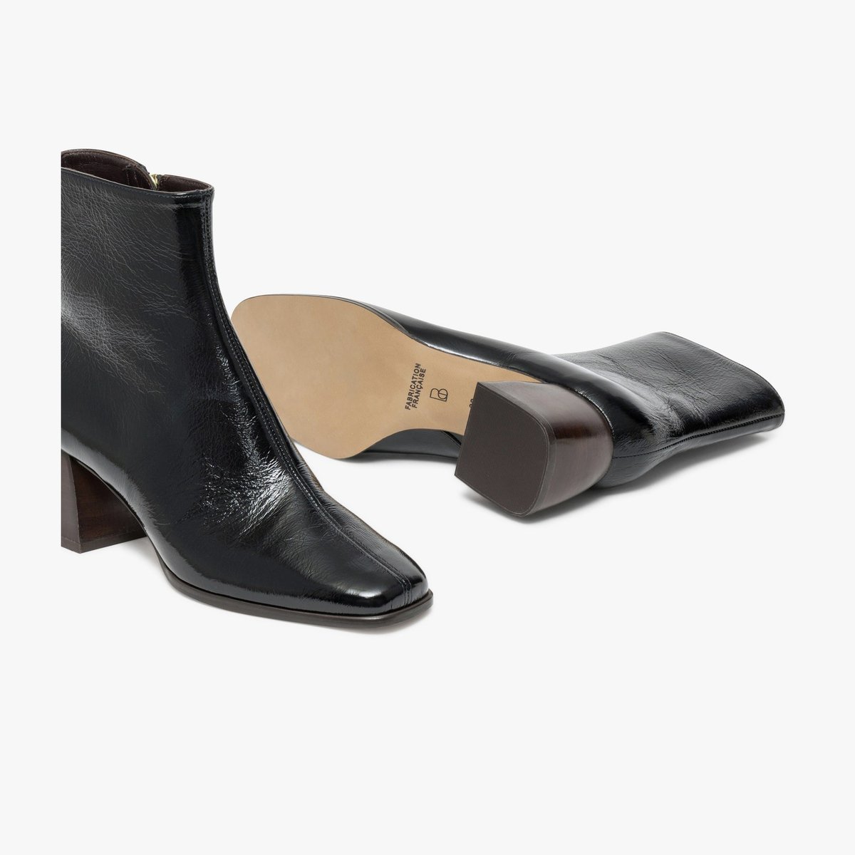 Boots À Talon en cuir TILYA noir, BOCAGE