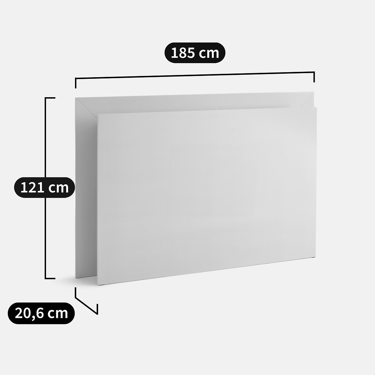 Tête de lit rangement, plaqué chêne, Essena beige, LA REDOUTE INTERIEURS