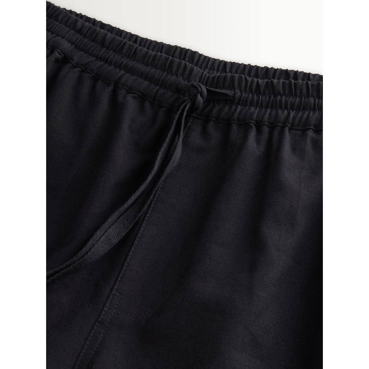 Short brodé à cordon de serrage la taille noir, NEXT