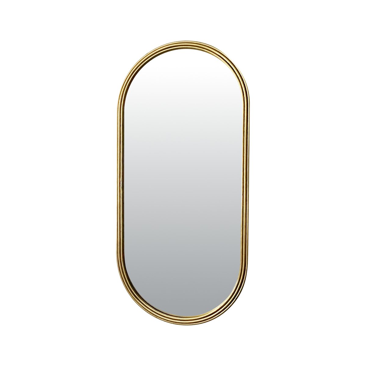 Miroir métal oblong épais 60x130cm or, EMDE