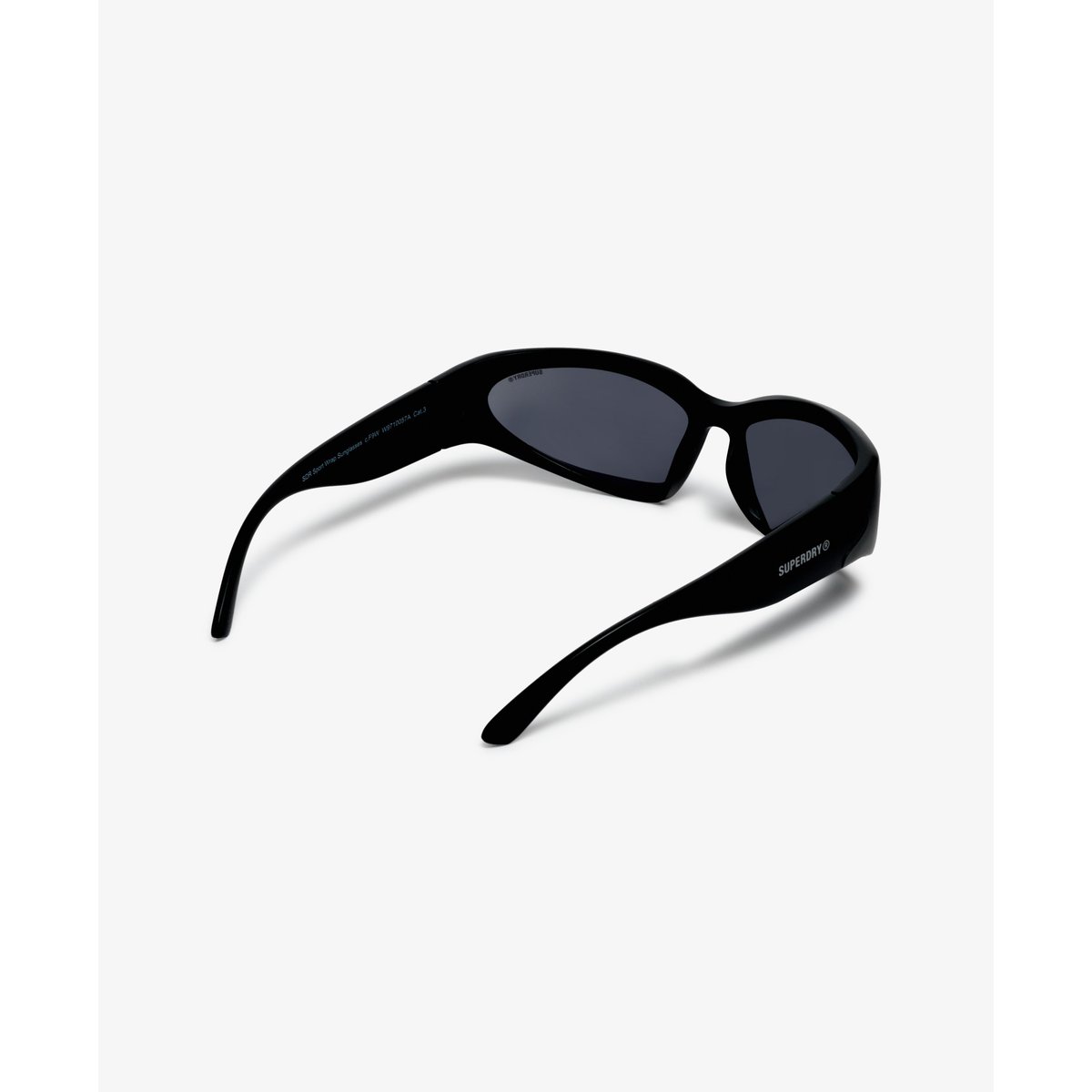 Lunettes de soleil Sport Wrap noir/verres fumés, SUPERDRY