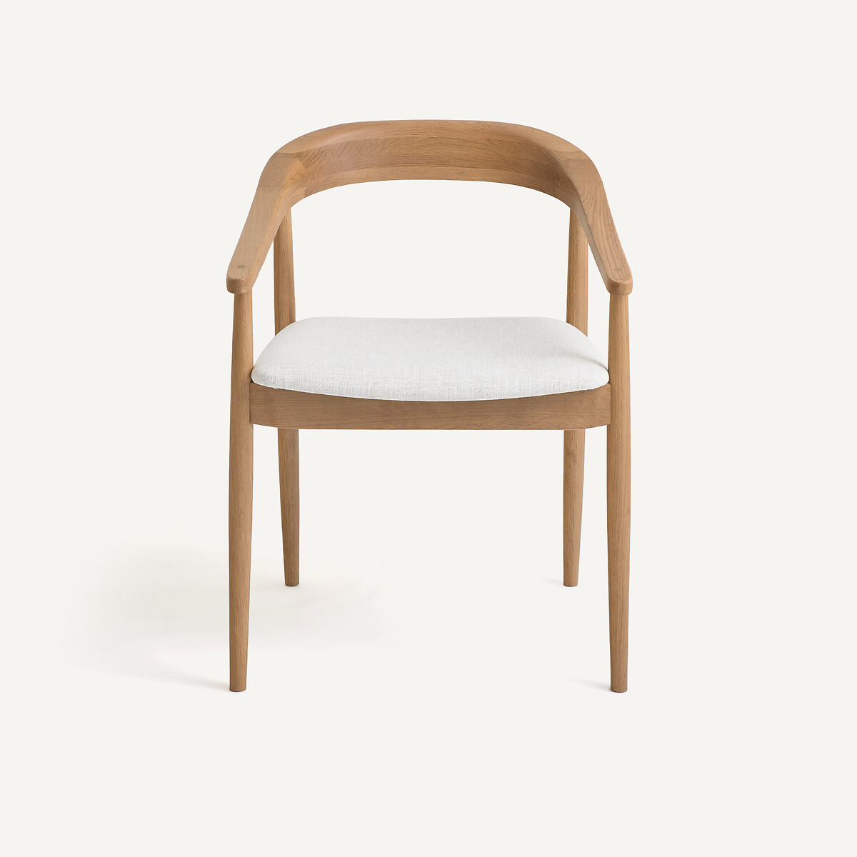 Fauteuil de table, en chêne massif, GALB chêne/craie, AM.PM