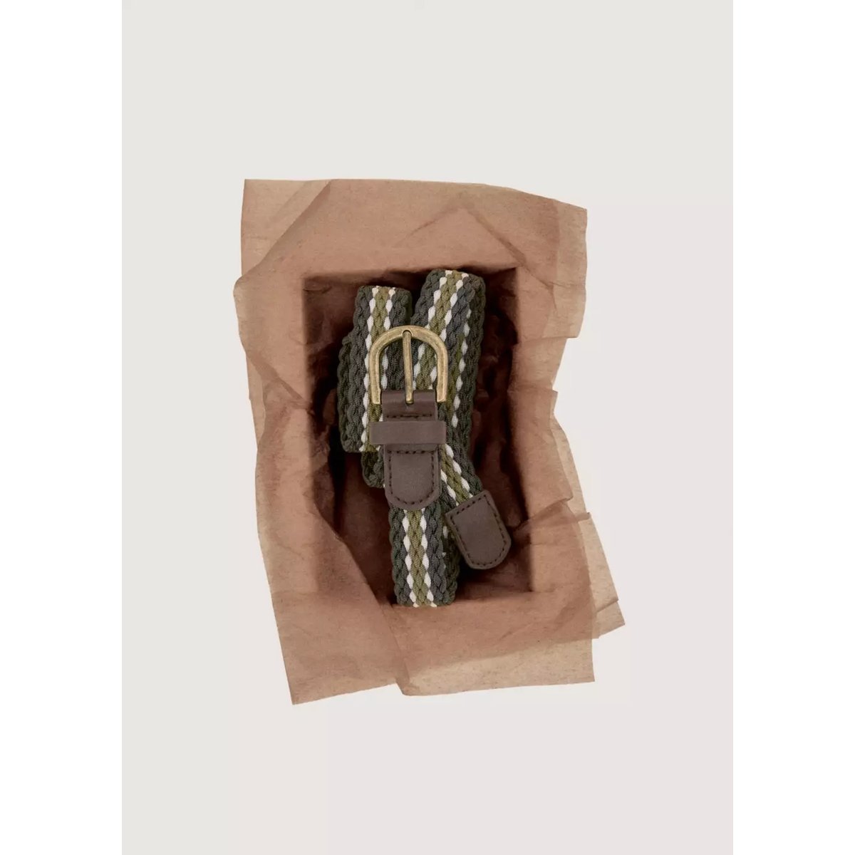 Ceinture tressée kaki, MANGO KIDS