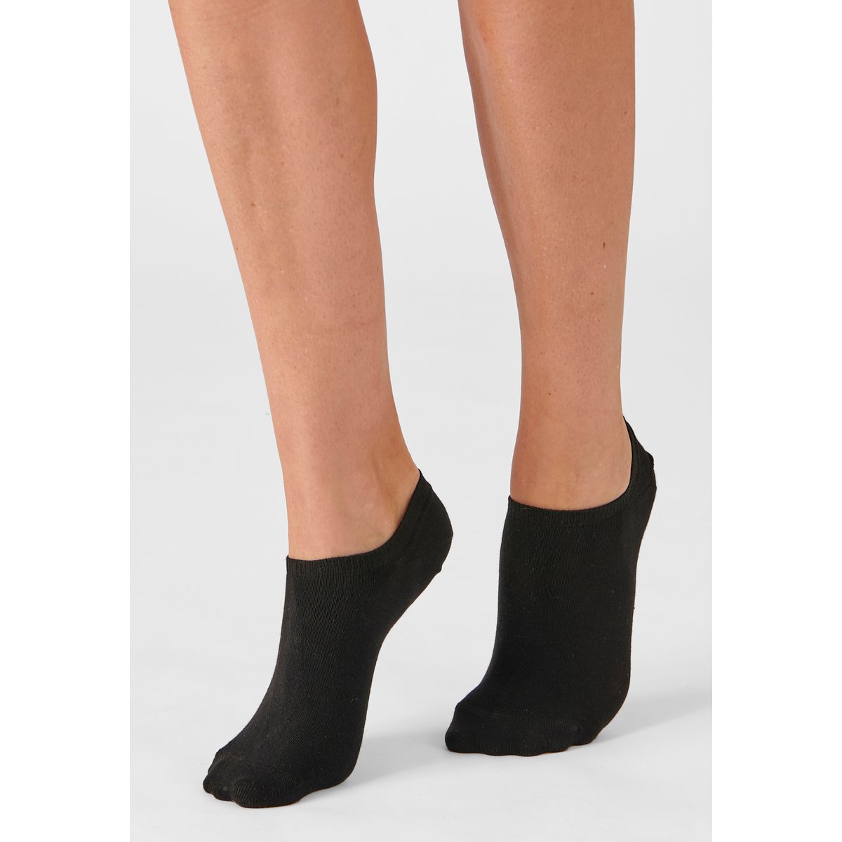 Lot de 2 paires de socquettes invisibles lot noir, DAMART