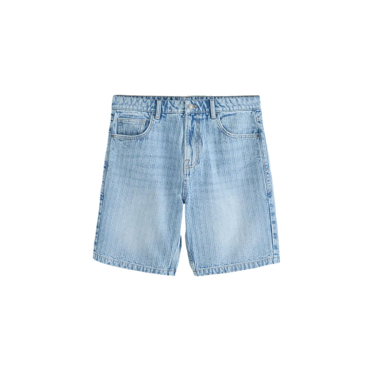 Short en denim rayé bleu, NEXT