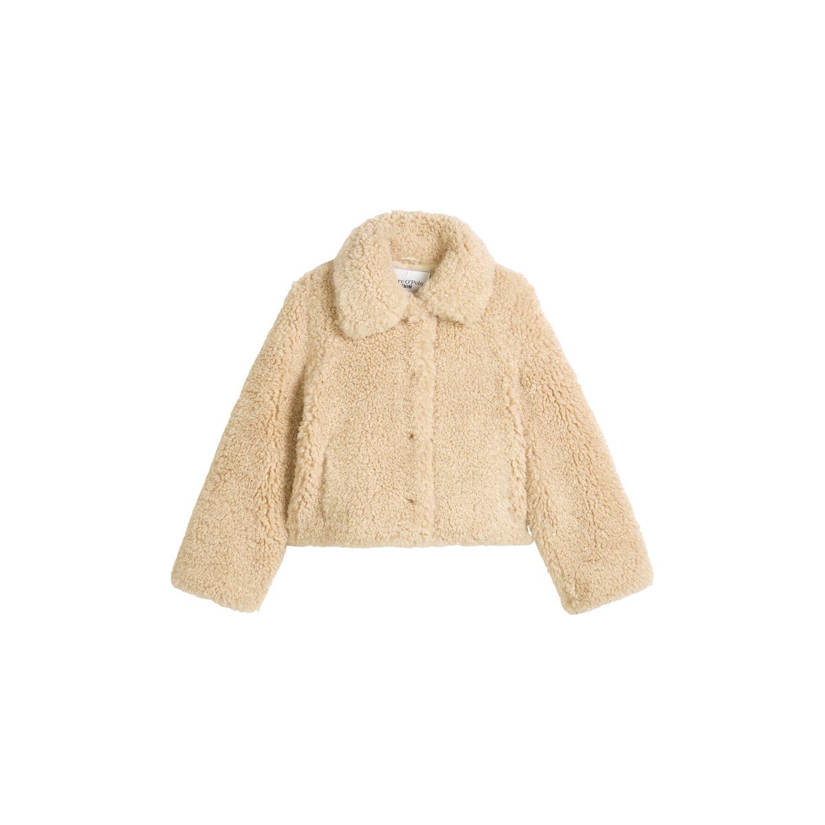 Veste en peluche régulière en peluche douce Curly blanc naturel, MARC O’POLO DENIM