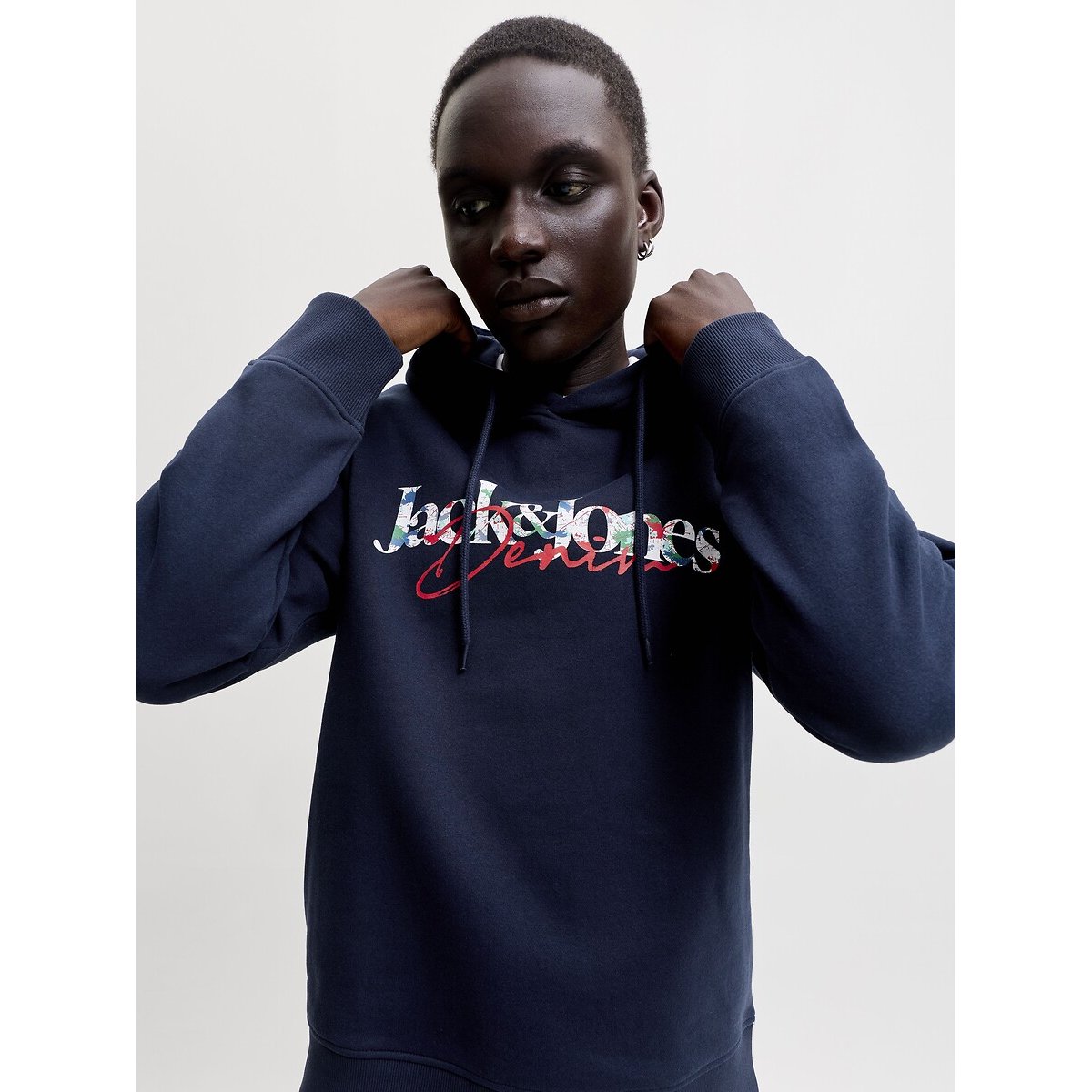 Sweat à capuche, TOM bleu marine, JACK & JONES