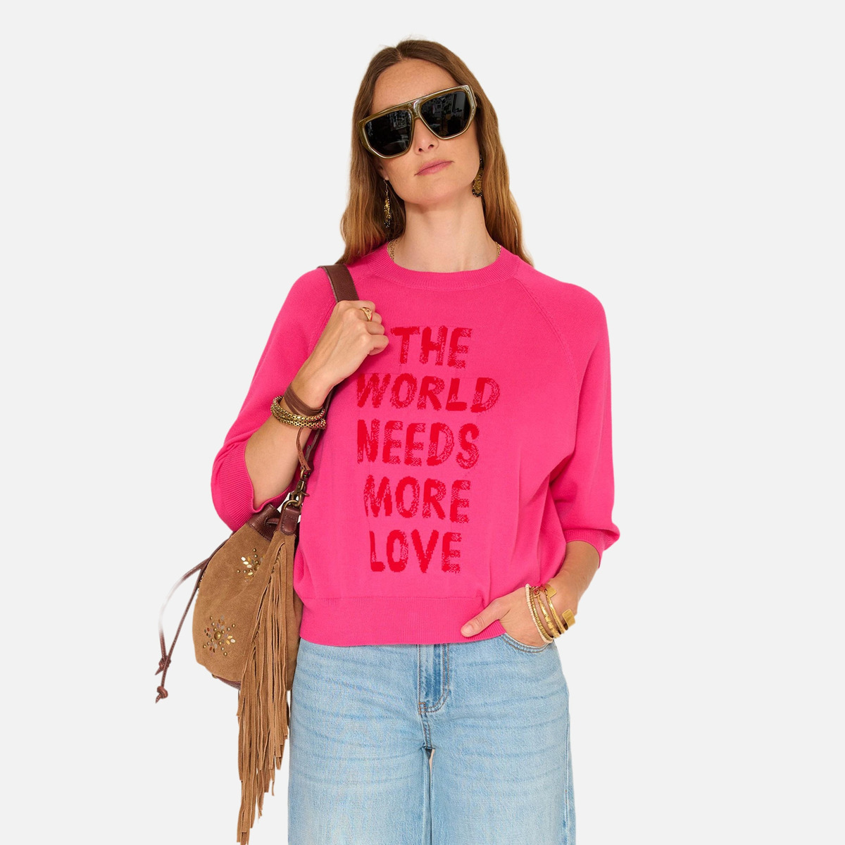 Pull KALOVE framboise, MKT STUDIO