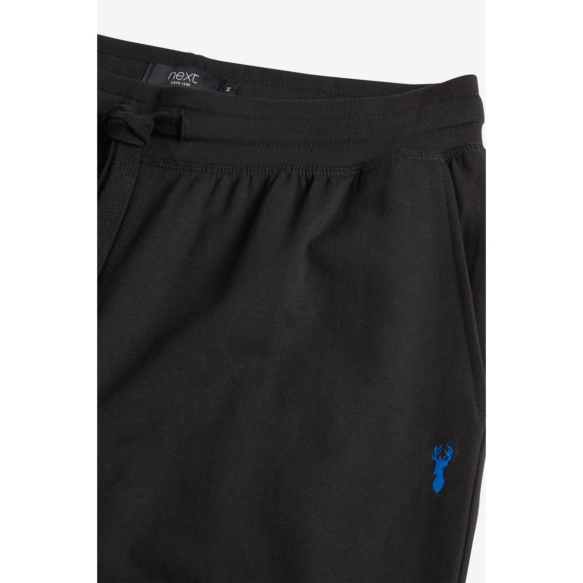 Pantalon de jogging slim à ourlets élastiques noir, NEXT
