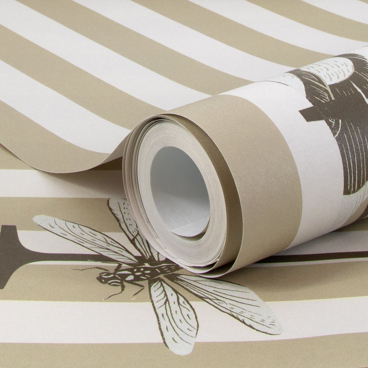 Papier peint panoramique Abécédaire beige, ART FOR THE HOME