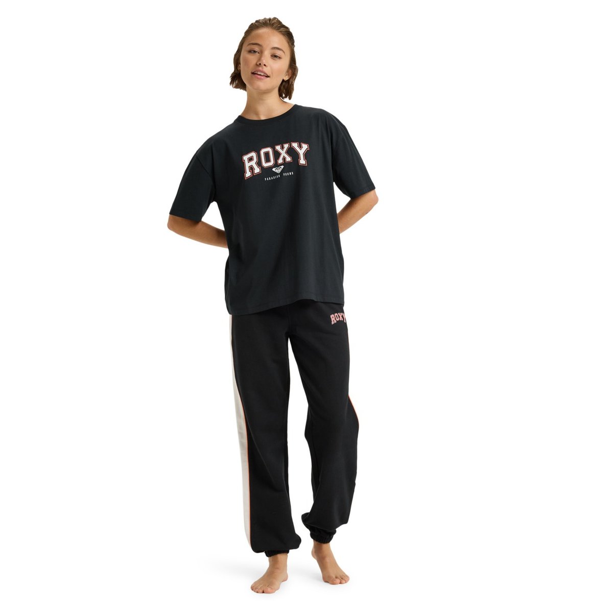 T-shirt d'entraînement à manches courtes ESSENTIAL ENERGY TIMELESS. noir anthracite, ROXY