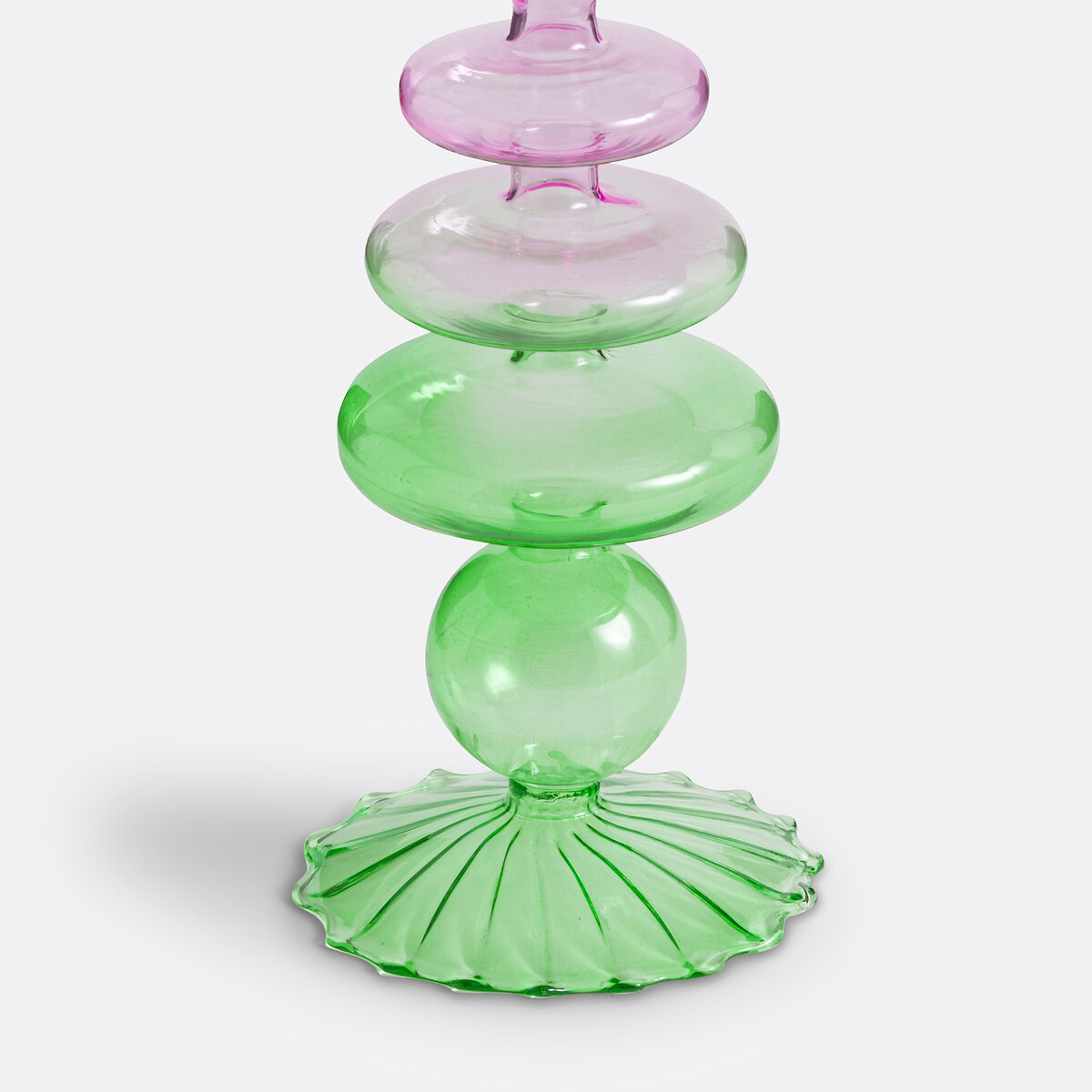 Bougeoir verre coloré H26,5 cm, Chilava multicolore, LA REDOUTE INTERIEURS