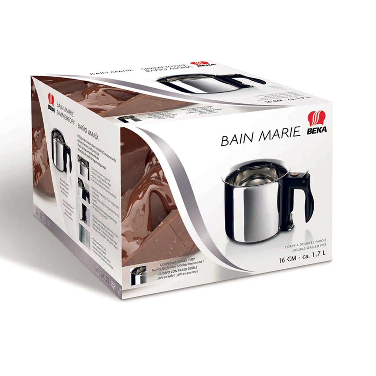 Bain marie  16 cm en inox argent / métallique, BEKA