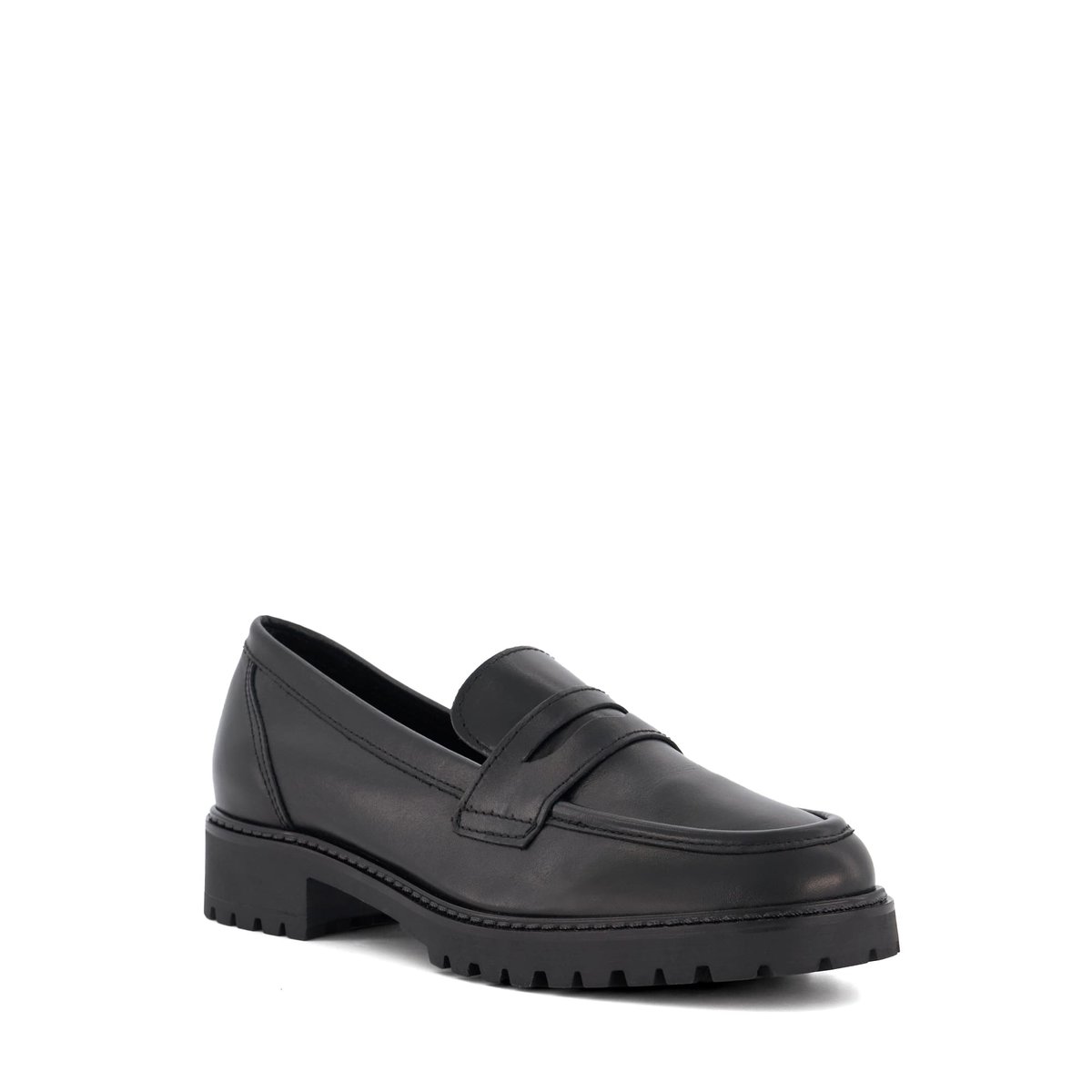 Mocassins à semelle crantée - GILD black-leather, DUNE LONDON