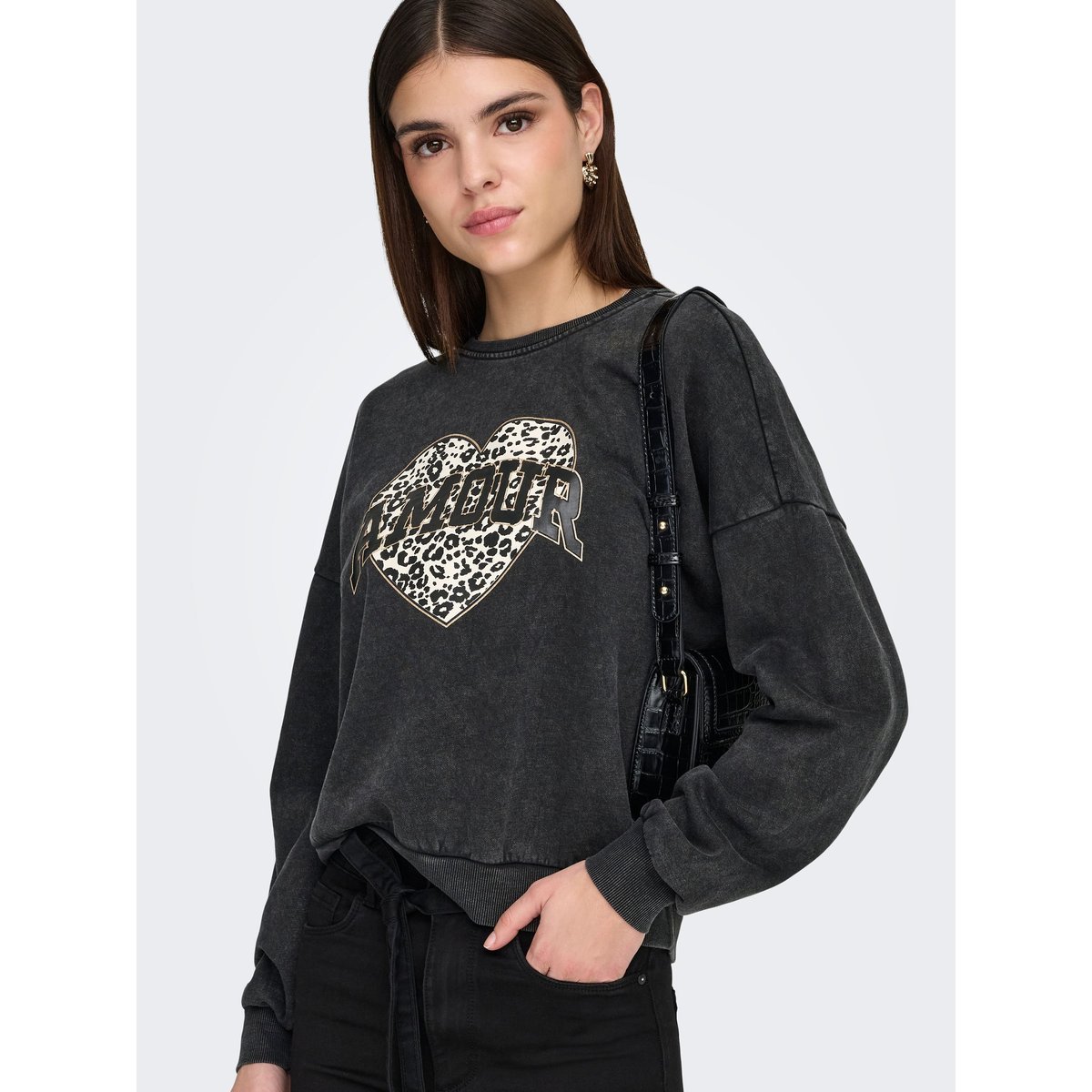 Sweat-Shirt noire - black, ONLY