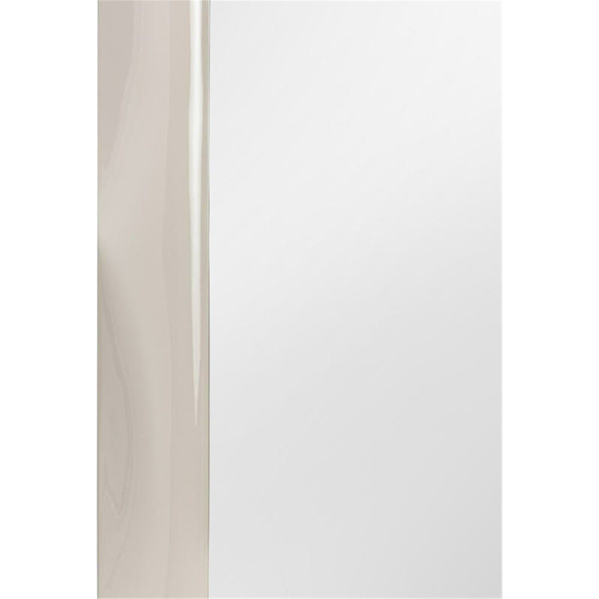 Miroir rectangulaire en bois beige clair brillant, RECOLLECTION