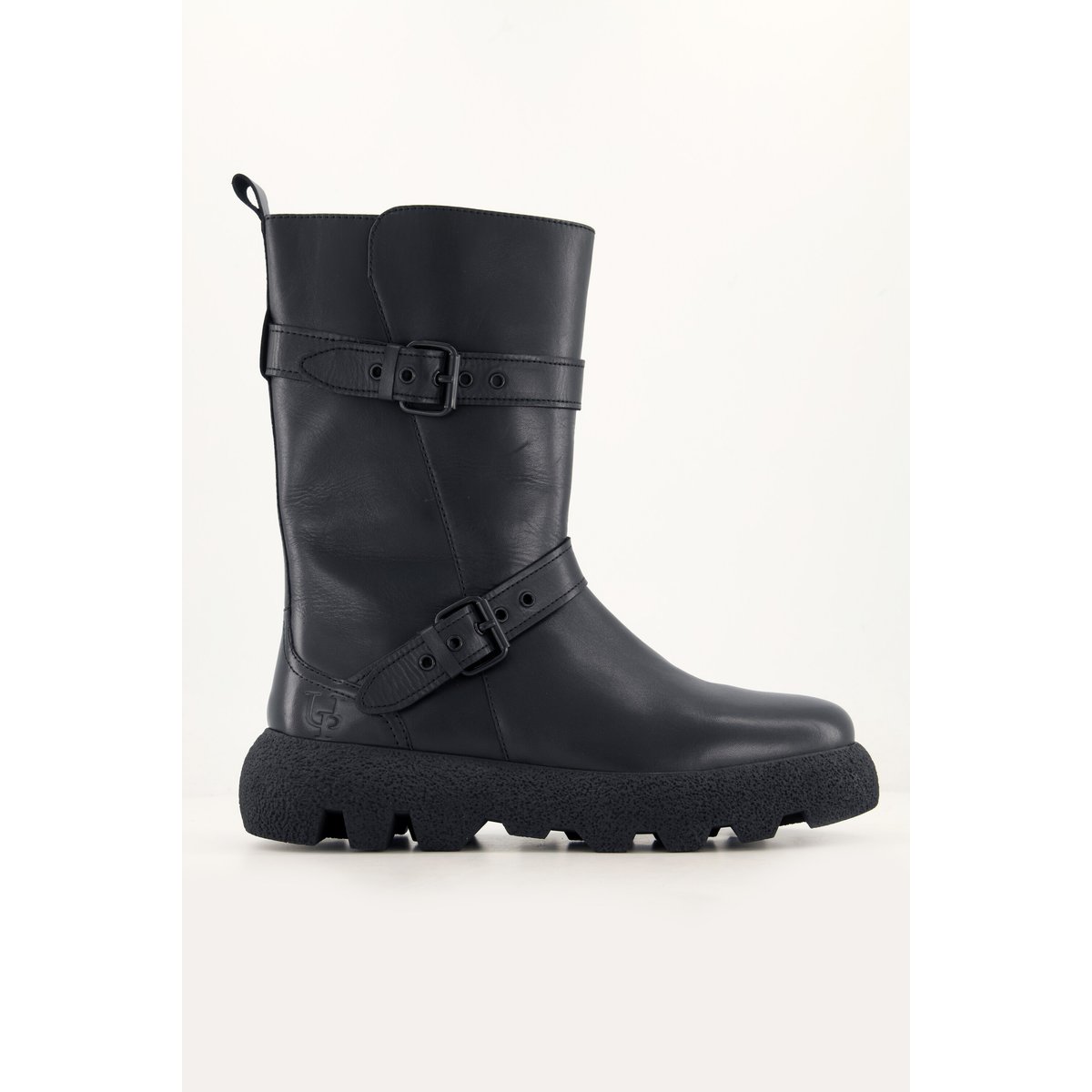 Bottes en cuir nappa , pied large noir, ULLA POPKEN