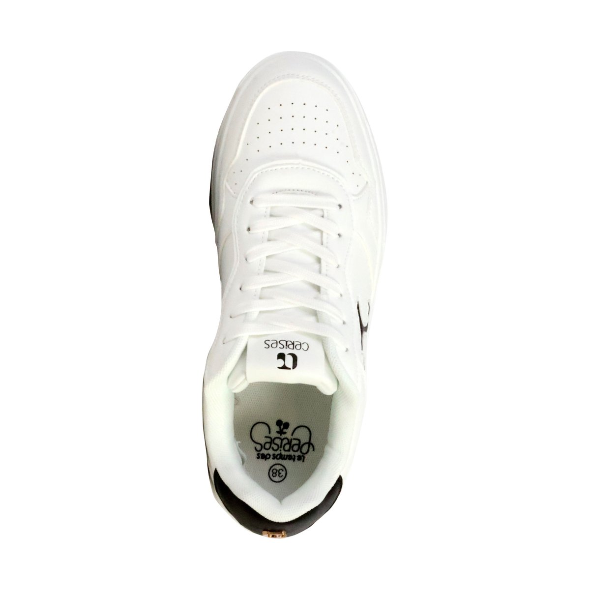 Basket Basse à Lacets Izia blanc noir, LE TEMPS DES CERISES